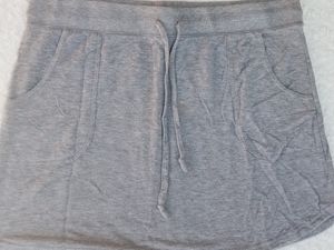 Cotton mini skirt with pockets